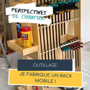 Rack à serre-joints fabriqué à l’atelier